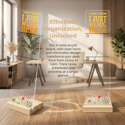 Note to Self Motivational Decor Sticky Note Holder, Mental Health Monitor Memo Board Decorations for School Counseling Office Therapy Desktop Art Decoration School Counselor, Therapist Office Gifts