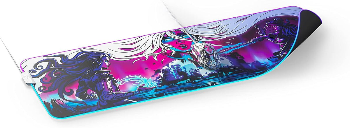 QcK Gaming Mouse Pad - XXL Cloth - Peak Tracking and Stability - Esports Mousepad - Never-Slip - Full Desk Coverage