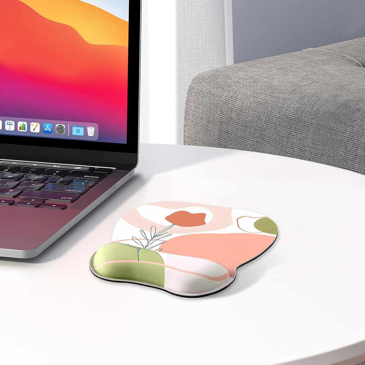 Ergonomic Mouse Pad with Wrist Rest, Memory Foam Support Mousepad