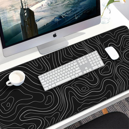 Large Gaming Mouse Pad, 31.5x15.7 inch Large Extended Computer Keyboard Mouse Mat, Water Resist Non-Slip Mousepad Rubber Base Long XXL Desk Mouse Pad for Work & Gaming, Office & Home, Black