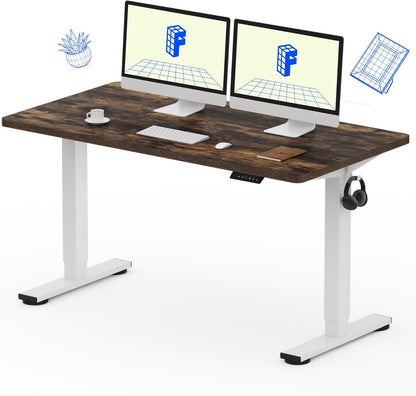 EN1 48"x24" One-Piece Standing Desk, White