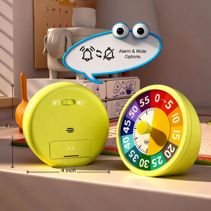 G.CATACC 60 Minute Visual Timer for Classroom Kids Teachers, 4-Inch Countdown Timer for Kitchen Cooking, Toddler, Training, Study, Work (Battery Not Included)