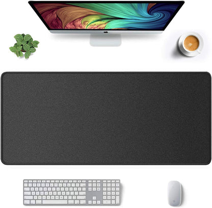 Auhoahsil Desk Mat, Ultra Large Mouse Pad, XXL Gaming Mousepad, Green Tropical Leaves Deskpad, Big Extended Full Size Mouse Pad, Desktop Desk Matt for Keyboard, Laptop & Computer, 35.5 x 15.7 in - Colors A