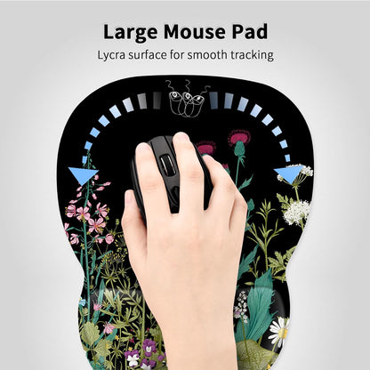 Ergonomic Mouse Pad with Wrist Rest, Memory Foam Support Mousepad
