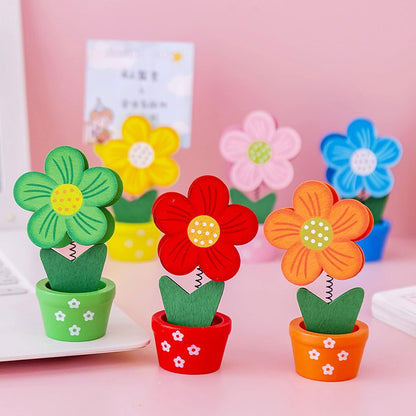 6 pcs Cute Flower Table Card Memo Holder Stand, Table Photo Display Clip Stand for Monmory Photo Picture Memo Cards Paper Note Postcards Wedding Number Card Display