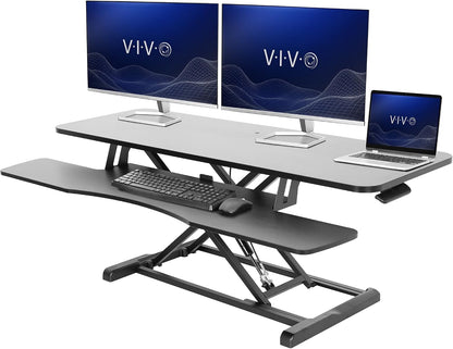 Black 32 in Standing Desk Converter, DESK-V000K
