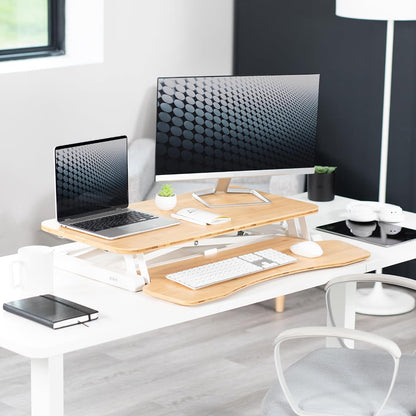 Black 32 in Standing Desk Converter, DESK-V000K