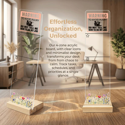 Note to Self Motivational Decor Sticky Note Holder, Mental Health Monitor Memo Board Decorations for School Counseling Office Therapy Desktop Art Decoration School Counselor, Therapist Office Gifts