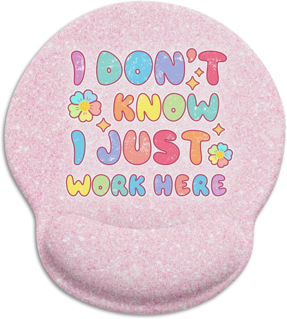 LIMKRIAN Cat Ergonomic Mouse Pad with Wrist Rest, Gaming Mouse Pad with Wrist Support, Funny Mouse Pads for Desk, Computer Mousepad with Non-Slip Pain Relief PU Base, Cute Office Desk Accessories - Colors B