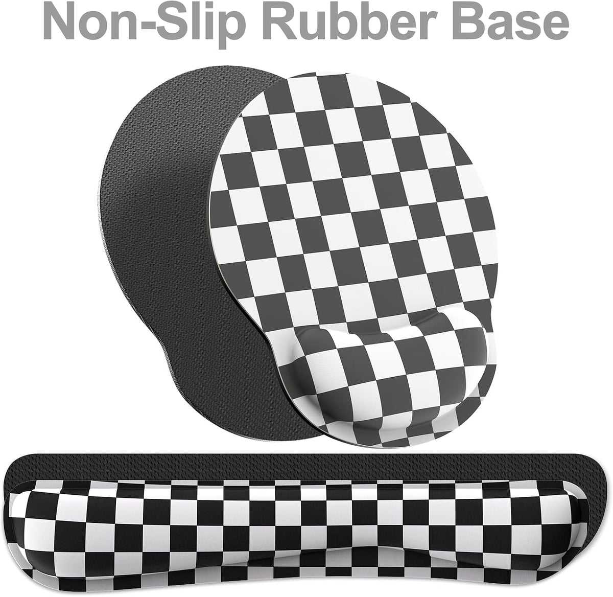 Ergonomic Mouse Pad with Wrist Rest and Keyboard Wrist Rest, Mousepad