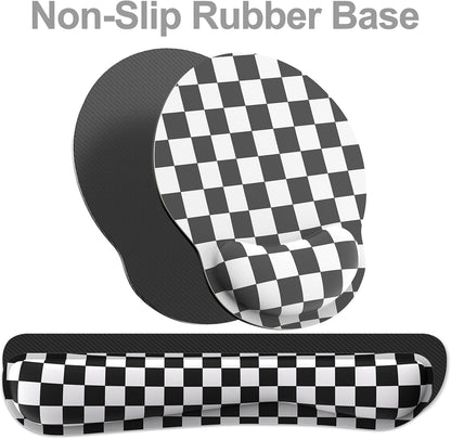 Ergonomic Mouse Pad with Wrist Rest and Keyboard Wrist Rest, Mousepad