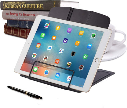 MSDADA Desk Book Stand Metal Reading Rest Book Holder Adjustable