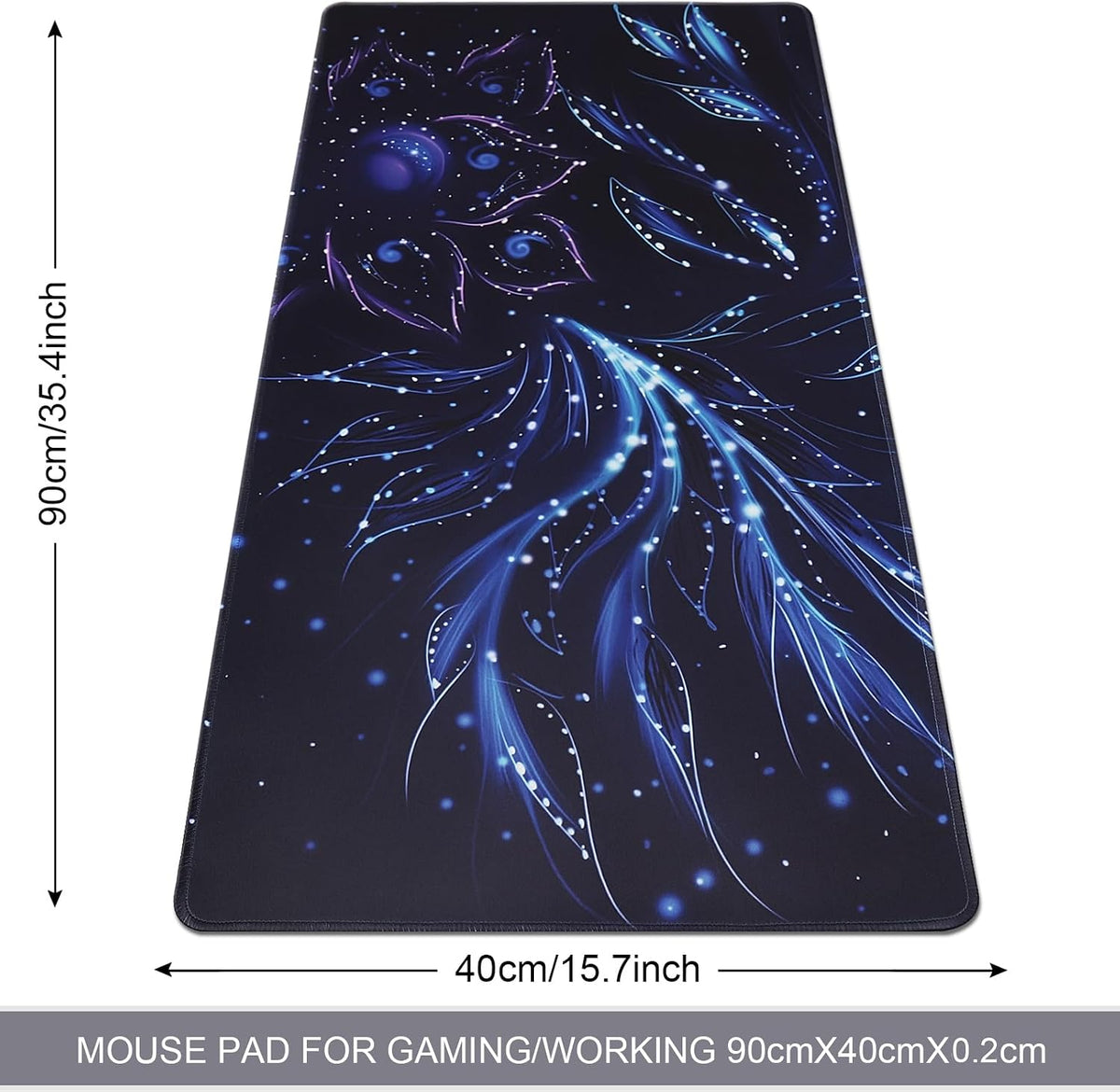 XXL Professional Large Mouse Pad & Computer Game Mouse Mat (35.4x15.7x0.1IN, Map) (90 * 40 Map)