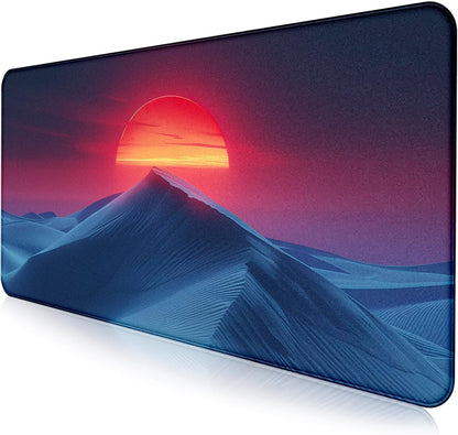 Retro American Flag XL Gaming Mouse Pad with Stitching Edge Laptop Desk Mat
