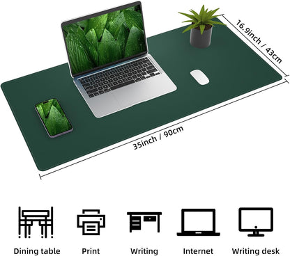Large Desk Mat, 47" x 17", Black
