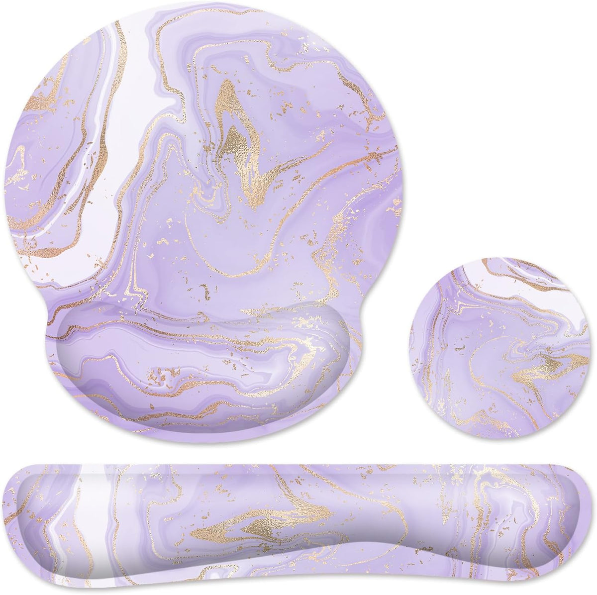 Ergonomic Mouse Pad with Wrist Rest and Keyboard Wrist Rest, Mousepad