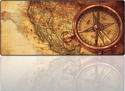 XXL Professional Large Mouse Pad & Computer Game Mouse Mat (35.4x15.7x0.1IN, Map) (90 * 40 Map)