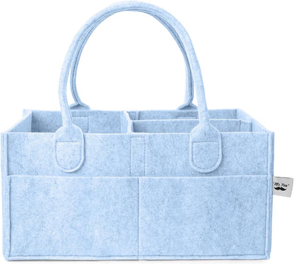 Baby Diaper Caddy Organizer, Gray, Medium