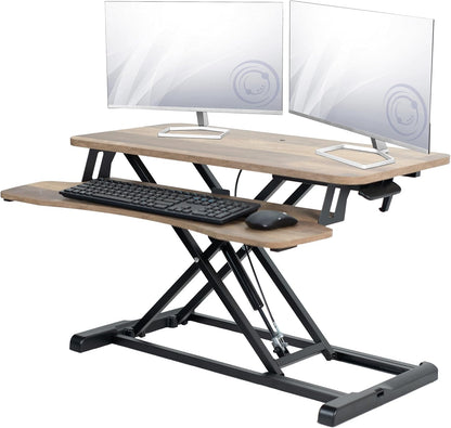 Black 32 in Standing Desk Converter, DESK-V000K