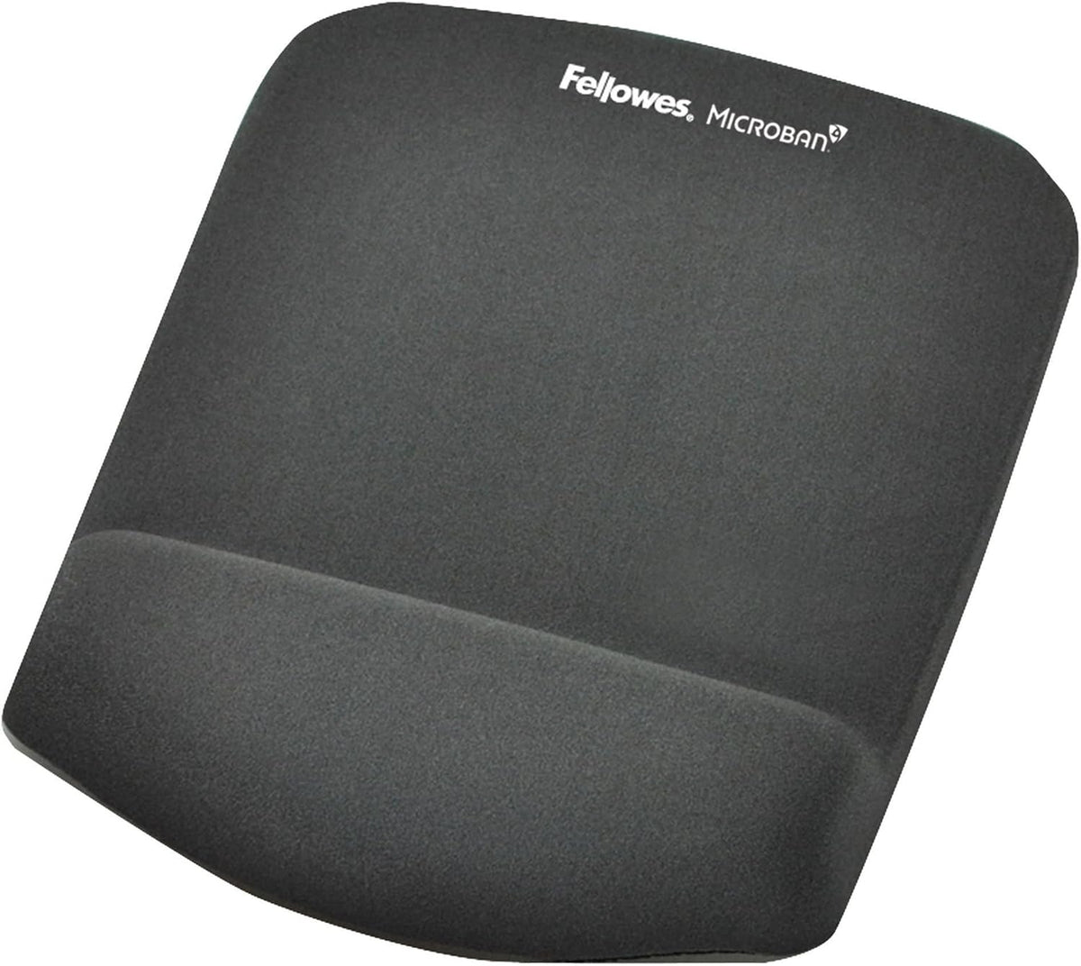Fellowes PlushTouch Foam Mouse Pad Wrist Support with MICROBAN - Graphite (9252201)