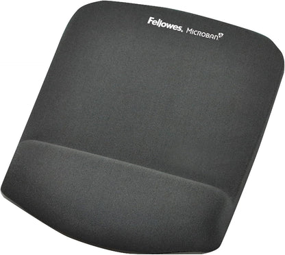 Fellowes PlushTouch Foam Mouse Pad Wrist Support with MICROBAN - Graphite (9252201)