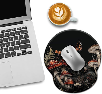 Funny Ergonomic Mouse Pad with Wrist Rest, Cat Desk Decor Gifts - Colors A