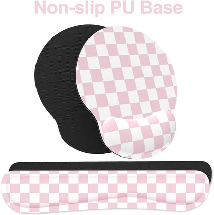 Ergonomic Mouse Pad with Wrist Rest and Keyboard Wrist Rest, Mousepad