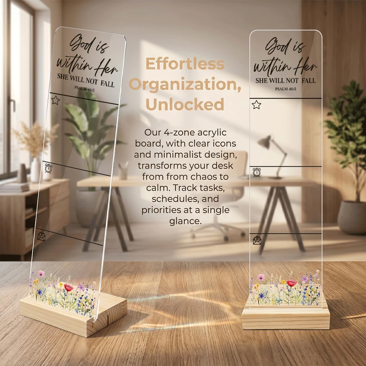 Note to Self Motivational Decor Sticky Note Holder, Mental Health Monitor Memo Board Decorations for School Counseling Office Therapy Desktop Art Decoration School Counselor, Therapist Office Gifts