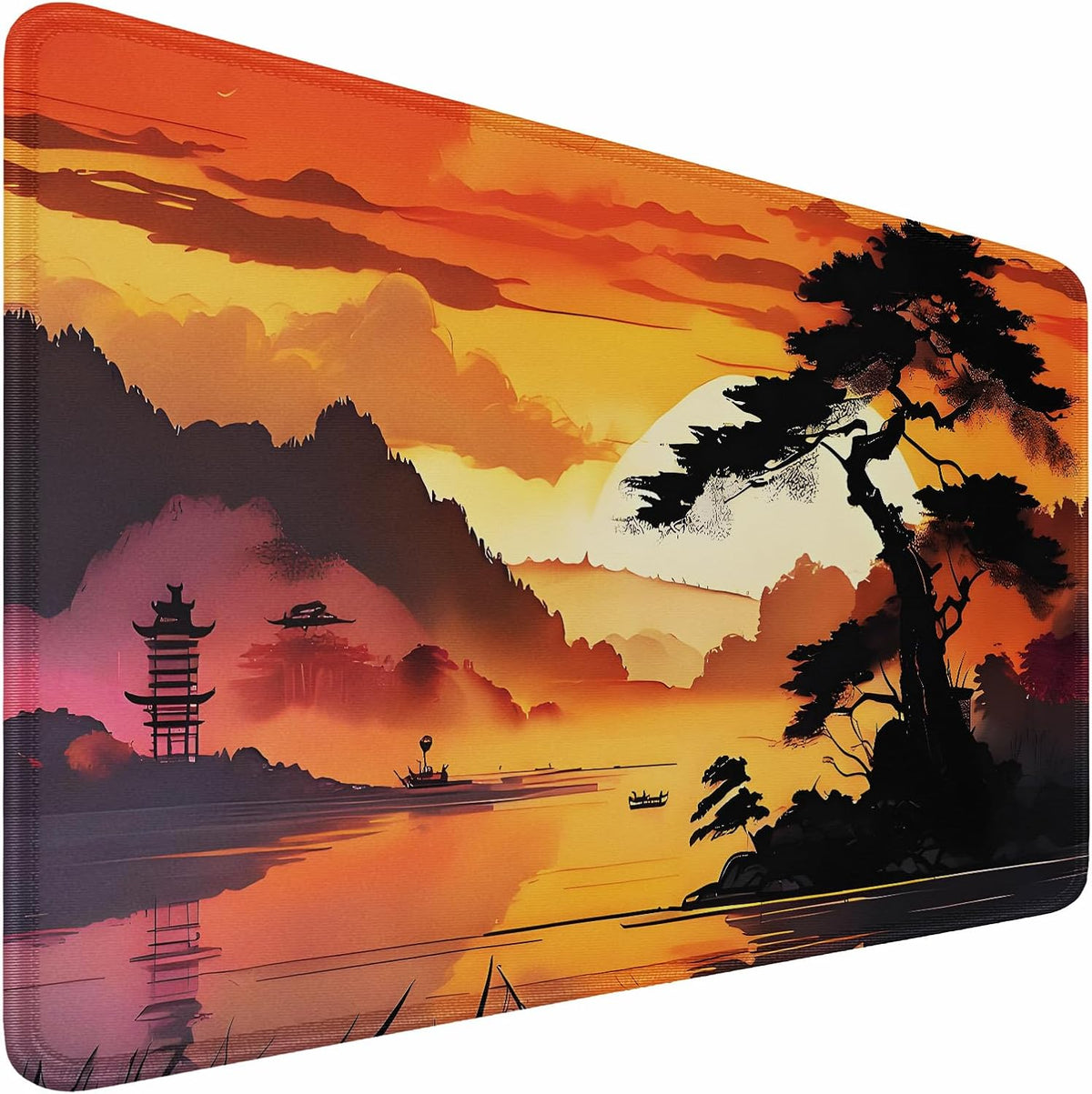 Large Gaming Mouse Pad, 31.5x15.7 inch Large Extended Computer Keyboard Mouse Mat, Water Resist Non-Slip Mousepad Rubber Base Long XXL Desk Mouse Pad for Work & Gaming, Office & Home, Black