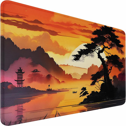 Large Gaming Mouse Pad, 31.5x15.7 inch Large Extended Computer Keyboard Mouse Mat, Water Resist Non-Slip Mousepad Rubber Base Long XXL Desk Mouse Pad for Work & Gaming, Office & Home, Black