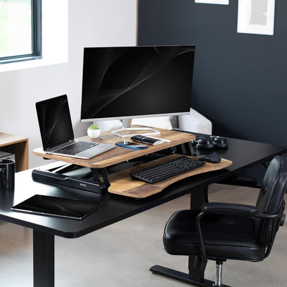 Black 32 in Standing Desk Converter, DESK-V000K