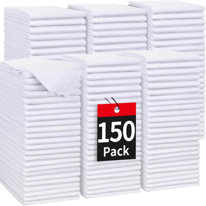 Microfiber Cleaning Cloth, Cleaning Rags Microfiber Towel Bulk Absorbent Lint-Free Wash Cloths, All-Purpose Shop Towels for Cars, Automotive, Garage, Home & Kitchen 11.5"*11.5"