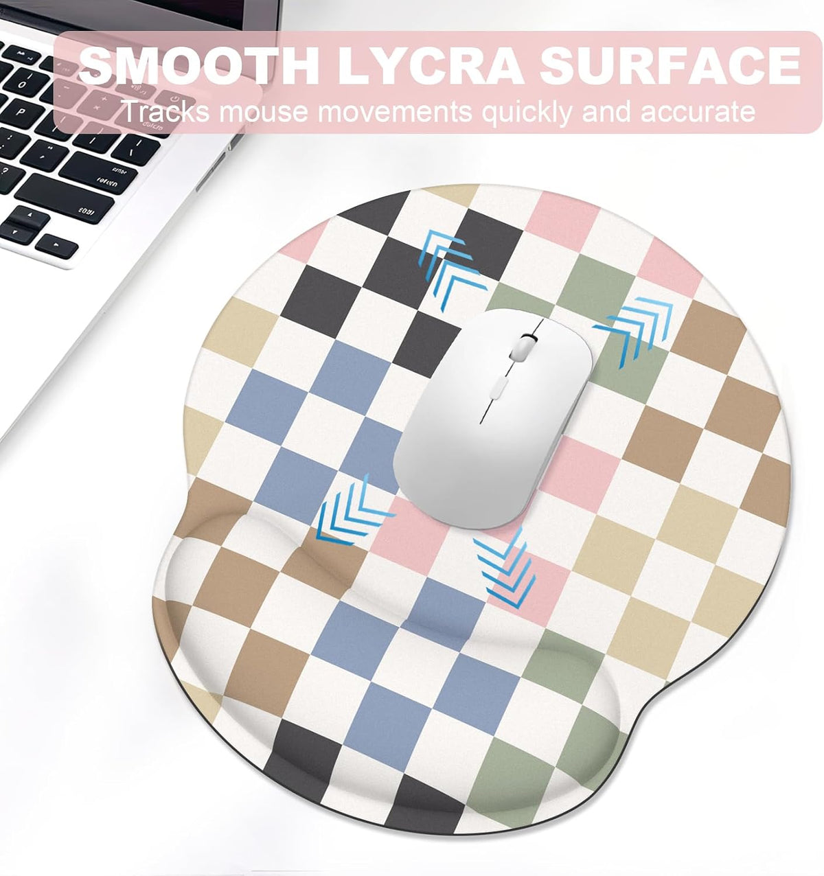 Ergonomic Mouse Pad with Wrist Rest and Keyboard Wrist Rest, Mousepad