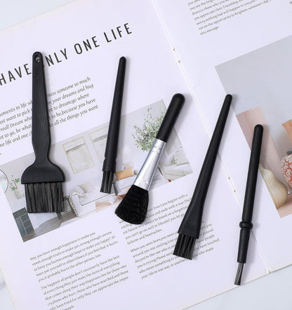 5 Pcs Keyboard Cleaning Brush, 5.5 Inch Anti Static Brush, Computer Laptop Keyboard Small Space, Dust Cleaning (Black)