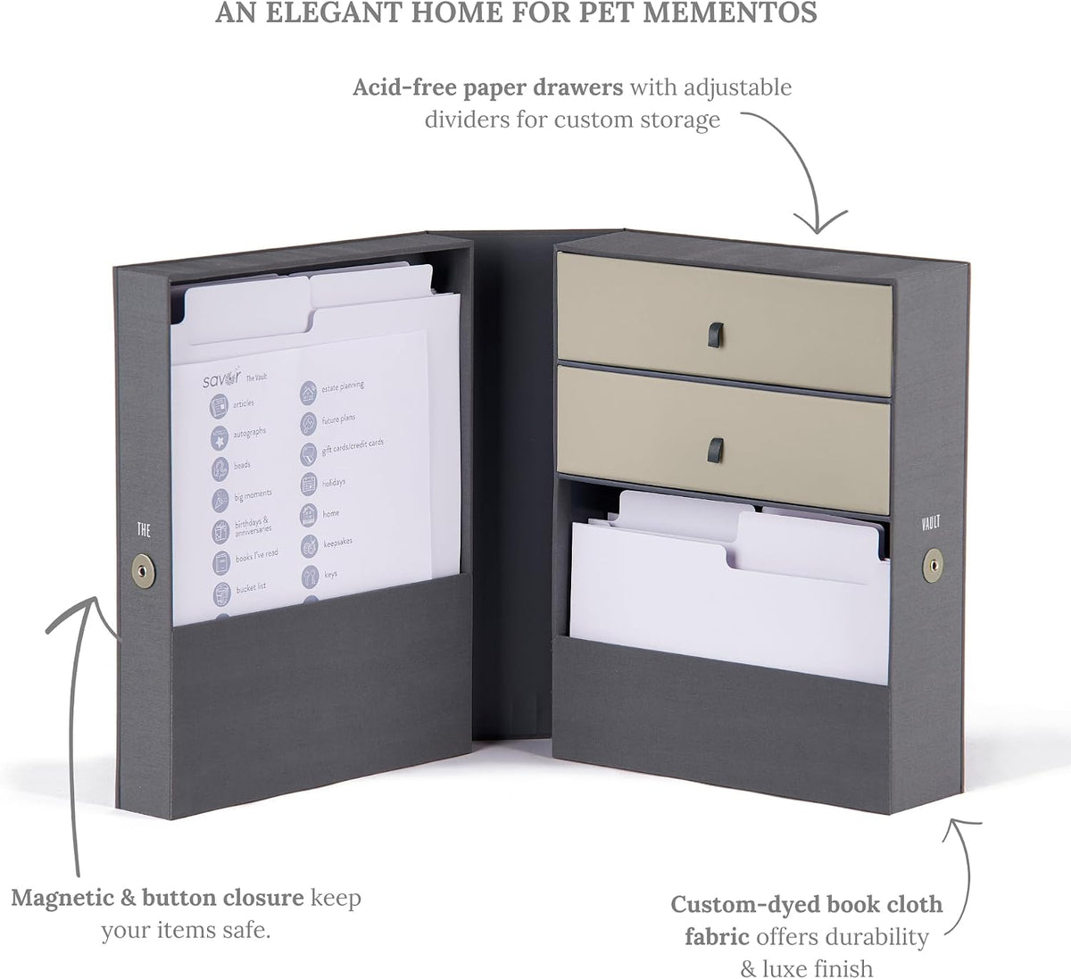 Savor | All-in-One Desk Organizer | Blue – Keep Desk, Office, and Home Organized All-in-One Storage System for Important Files, Documents, Stationery, and Office Supplies