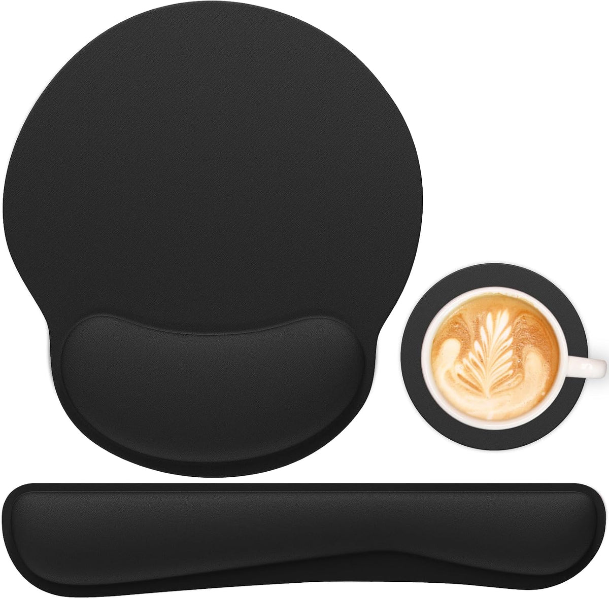 Ergonomic Mouse Pad with Wrist Rest and Keyboard Wrist Rest, Mousepad