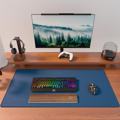 KTRIO Large Gaming Mouse Pad Desk Mat for Gamer, 31.5" x 11.8", Black, XL | Extended Size Design, Superior Micro-Weave Cloth, Non-Slip Rubber Base, Durable Stitched Edges, Water-Resistant Coating
