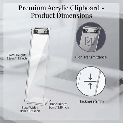 4 Pcs Monitor Memo Boards for Computer, Acrylic Multifunction Screen Message Reminder, Transparent Computer Sticky Note Holder, Creative Office Desk Accessories for Desktop Home