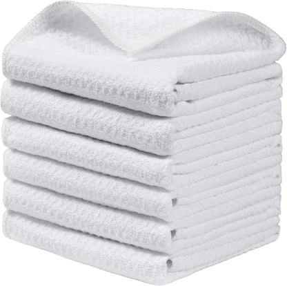 18 Pack Microfiber Cleaning Cloth, Kitchen Towels for Dish Drying Washing, Absorbent Streak Free Lint Free Rags for Cleaning, Reusable and Washable Towels - 10" x 10"