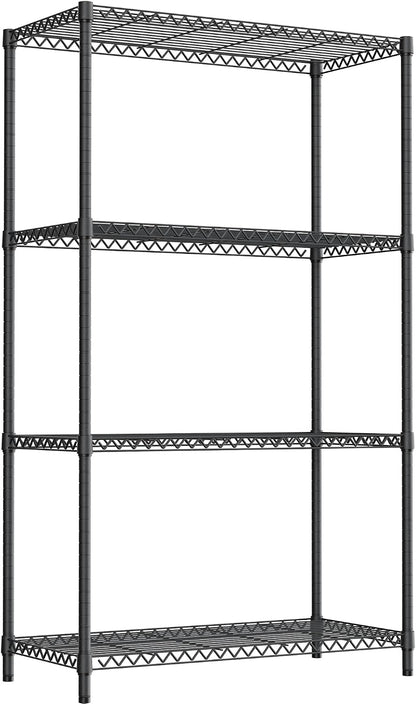 M MZG 450 lbs Steel Storage Shelving 3-Tier Utility Shelving Unit Steel Organizer Wire Rack for Home,Kitchen,Office (11.8" D x 17.7" W x 26.3" H) - Colors A