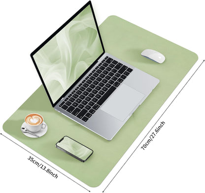 Bloss Leather Desk Pad and Keyboard Wrist Rest, Large Mouse Pad + Keyboard Pad+Mouse Wrist Support, Non-Slip Desk Mat Protector for Office, Home(31.5×15.7 Inches,Beige) - Colors B