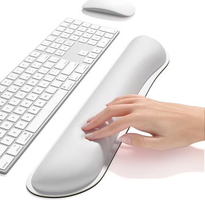 Dapesuom Enlarge Keyboard Wrist Rest, Cute Memory Foam Keyboard Wrist Cushion for Computer Desk Mats Support, Typing Pain Relief Ergonomic Mouse Pad Rests with Non-Slip Base for Gaming, Laptop, Purple