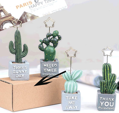 6 pcs Cute Flower Table Card Memo Holder Stand, Table Photo Display Clip Stand for Monmory Photo Picture Memo Cards Paper Note Postcards Wedding Number Card Display