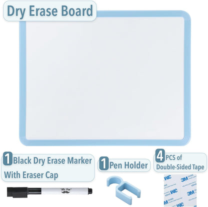 Dry Erase Board, 14” x 11”, White Frame