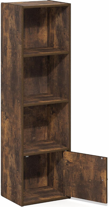 Furinno PASIR Book Shelf, 2-Tier Modern Bookshelf, Open Shelves Bookcase 9 x 12 x 21, Easy Assembly, for Living Room, Bedroom, Home Office, White