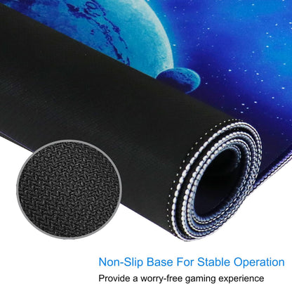 Large Gaming Mouse Pad, 31.5x15.7 inch Large Extended Computer Keyboard Mouse Mat, Water Resist Non-Slip Mousepad Rubber Base Long XXL Desk Mouse Pad for Work & Gaming, Office & Home, Black