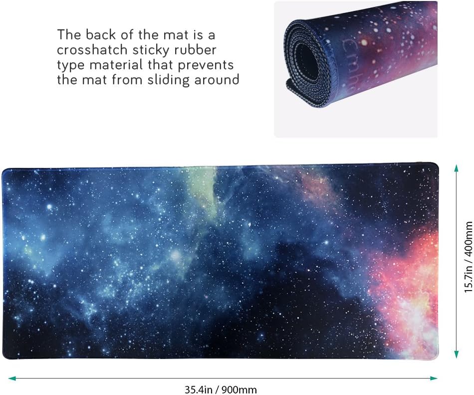 XXL Professional Large Mouse Pad & Computer Game Mouse Mat (35.4x15.7x0.1IN, Map) (90 * 40 Map)