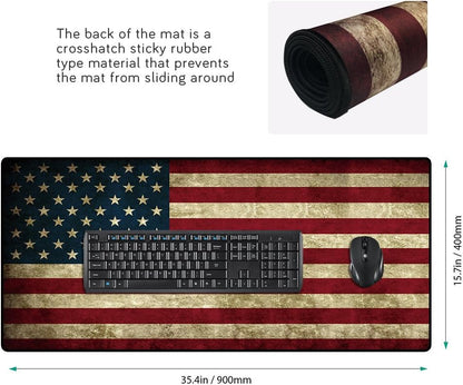 XXL Professional Large Mouse Pad & Computer Game Mouse Mat (35.4x15.7x0.1IN, Map) (90 * 40 Map)