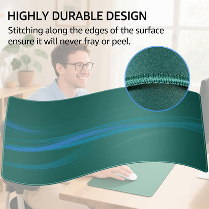 KTRIO Large Gaming Mouse Pad Desk Mat for Gamer, 31.5" x 11.8", Black, XL | Extended Size Design, Superior Micro-Weave Cloth, Non-Slip Rubber Base, Durable Stitched Edges, Water-Resistant Coating
