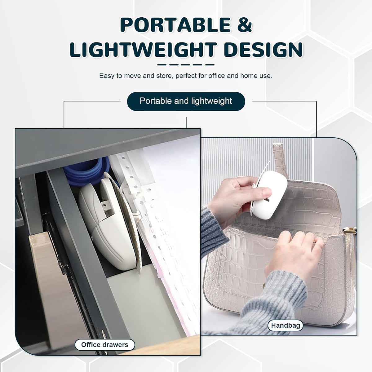 Paper Holder for Typing, White Typing Stand Document Holder with Weighted Base and Clip, Compact Paper Stand for Desk When Typing, Copy Holder for Notes, Forms and Office Work
